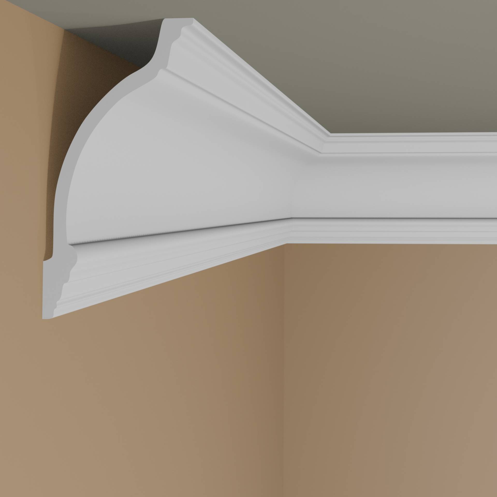 Elite Decor | Stuckleiste P949 | Polyurethan | 145 x 113 x 2000 mm | Styropor Deckenleiste | Weiß Elite Decor | Stuckleiste P949 | Polyurethan | 145 x 113 x 2000 mm | Styropor Deckenleiste | Weiß von Elite Decor