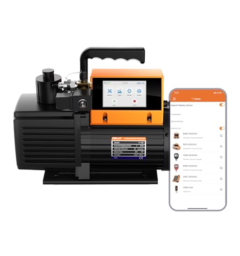 Elitech V700 Vakuumpumpe für Klimaanlagen – 3L/S, App-Steuerung, Ölfrei, 2-Stufig, 7CFM, Leckageerkennung für R32, ideal für HVAC & Labor von Elitech