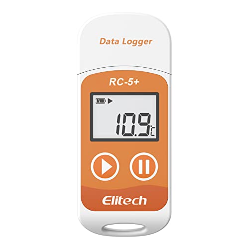 Elitech RC-5+ serie PDF USB-Temperaturdatenlogger Wiederverwendbarer Recorder 32000 Punkte Hohe Genauigkeit von Elitech