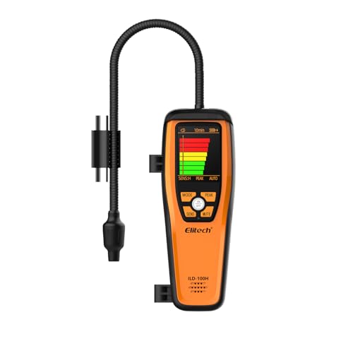ILD-100H Tragbarer beheizter Diode Kältemittel-Leckdetektor - Hochsensibles Halogen-Kältemittel-Leckageerkennungswerkzeug, ideal für HVAC und Automotive A/C, akustische + grafische Warnungen. von Elitech