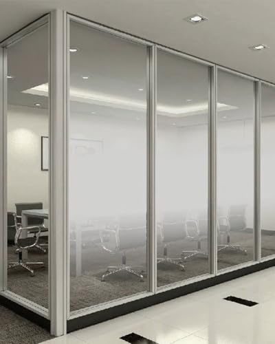 Elitix Fensterfolie Blickdicht EIN-/ Zweiwege-Sichtschutzfolie mit Farbverlauf für Büros, Dekorative Fensterfolie mit Halbtransparenten Sichtschutzaufklebern(Two-Way B,HxW 183x700cm/6x22ft) von Elitix