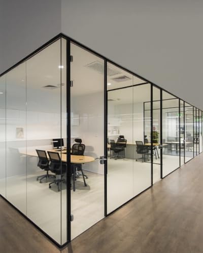 Elitix Fensterfolie Blickdicht Fensterfolie mit Farbverlauf für Besprechungsräume, Büros, Lichtdurchlässige Sichtschutzfolie für Glas, Sichtschutzfolie für Aquarien(B,HxW 152x3000cm/4.9x98ft) von Elitix