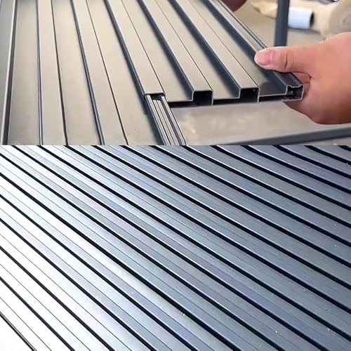 Elitix Trapezblech Aluminium-Wintergartendachpaneel Anschließbar, Wellblech-Dachdeckung Doppelwandig Isoliert, Gewächshausdachterrasse und Dach für Lagerpergola(6pc,L 2.9m(9.5ft)) von Elitix