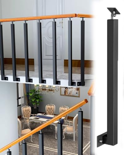 Elitix Treppengeländer Innen Quadratische Metall Treppengeländer Seitliche Montage, Geländer Halterung für Treppengeländer, Geländer Treppe Befestigungssatz Geländer an Geländerpfosten(Black,50pcs) Elitix Treppengeländer Innen Quadratische Metall Treppengeländer Seitliche Montage, Geländer Halterung für Treppengeländer, Geländer Treppe Befestigungssatz Geländer an Geländerpfosten(Black,50pcs) von Elitix