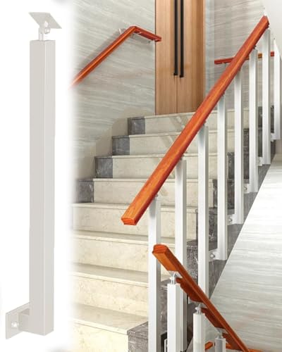 Elitix Treppengeländer Innen Quadratische Metall Treppengeländer Seitliche Montage, Geländer Halterung für Treppengeländer, Geländer Treppe Befestigungssatz Geländer an Geländerpfosten(White,13pcs) Elitix Treppengeländer Innen Quadratische Metall Treppengeländer Seitliche Montage, Geländer Halterung für Treppengeländer, Geländer Treppe Befestigungssatz Geländer an Geländerpfosten(White,13pcs) von Elitix