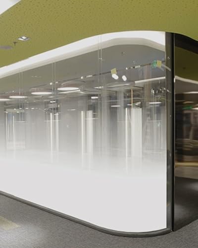Fensterfolie Blickdicht Halbsichtschutz-Fensterfolie für Ecken, Duschtür-Glasfolie mit Farbverlauf zum Schutz Vor UV-Strahlung und Hitze, Transparente(B,HxW 152x800cm/4.9x26ft) von Elitix