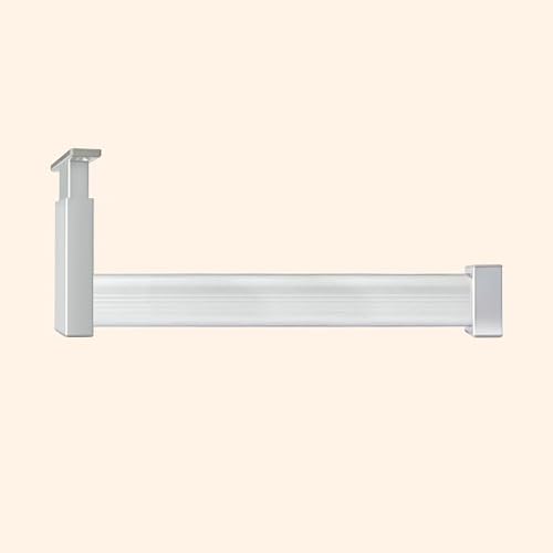 Kleiderstange Schrank L-förmige Kleiderstangenhalterung für Kleiderschränke, Kleiderständer mit Zwei Flanschen, Aufbewahrungsstange für Hängende Kinderkleidung, Garderobenstange(Silver,30cm(11 3/4")) von Elitix