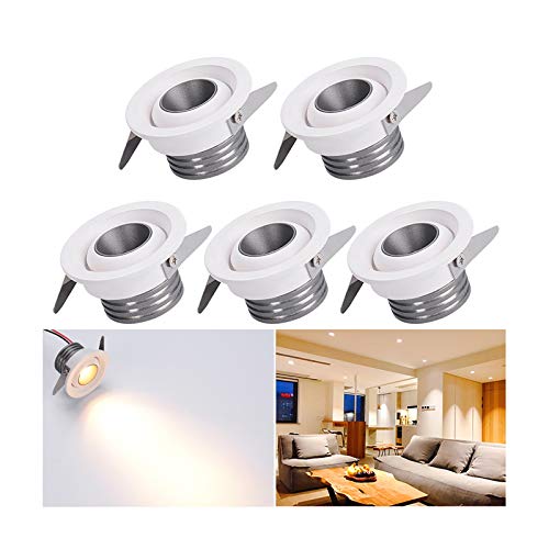 Elitlife Mini LED Einbaustrahler 5 X 3W mit Trafo Stecksystem Einbauspot Deckenspots Einbauleuchten Einbaurahmen von Elitlife