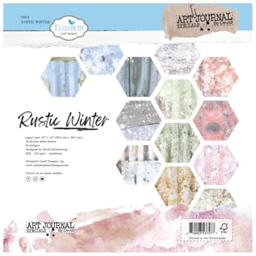 Elizabeth Craft Designs, Rustic Winter 12x12 Inch Patterned Cardstock Paper von Elizabeth Craft Designs