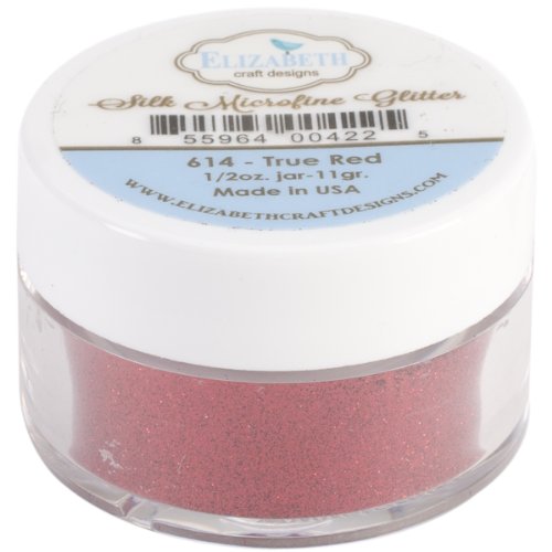 Elizabeth Craft Designs 8 g Silk micorfine Glitzer, True Red von Elizabeth Craft Designs