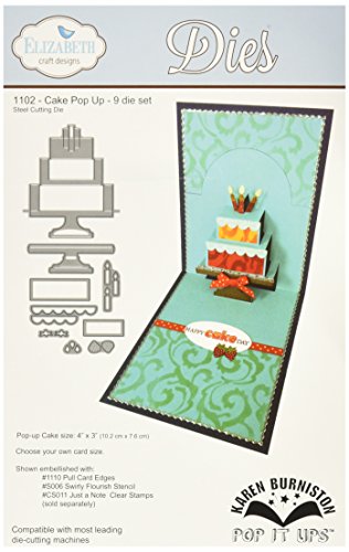 Elizabeth Craft Designs "Cake Pop-Up sterben, Metall, grau von Elizabeth Craft Designs