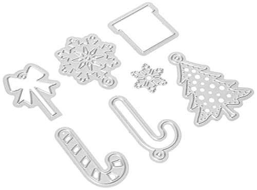 Elizabeth Craft Designs Urlaub Charms sterben, Metall, grau, 17,7 x 11,3 x 0,2 cm von Elizabeth Craft Designs