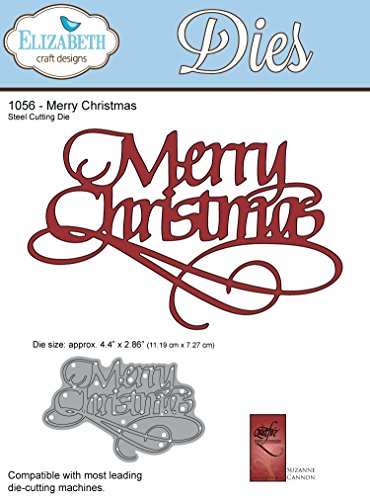 Elizabeth Craft Designs quietfire Wafer Thin Metall die-Merry Weihnachten von Elizabeth Craft Designs