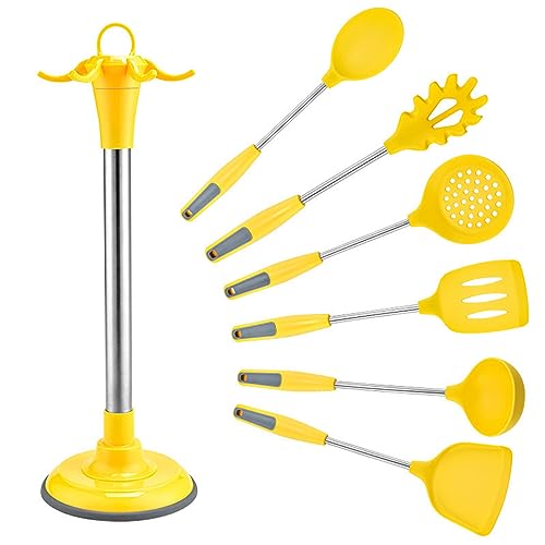 Silikon-küchen-kochgeschirr-set Küchenhelfer Set Silikon Hochwertig Spülmaschinenfest Mit Halter Hitzebeständiges Antihaft-Kochwerkzeug Pfannenwender Set Silikon,7pcs,Yellow Silikon-küchen-kochgeschirr-set Küchenhelfer Set Silikon Hochwertig Spülmaschinenfest Mit Halter Hitzebeständiges Antihaft-Kochwerkzeug Pfannenwender Set Silikon,7pcs,Yellow von Eljeczt