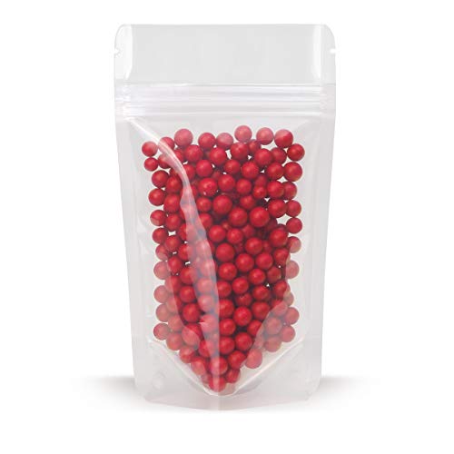 Elke-Plastic Standbodenbeutel Transparent 160x270mm 100 Stk. I für Inhalt 750ml I PET12/LDPE110 Beutel mit Druckverschluss I Aromaschutzverpackung I Standbodenbeutel Verpackung Lebensmittel von Elke-Plastic