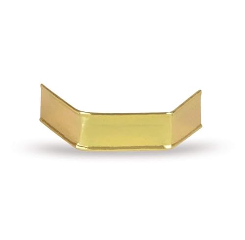 Elke-Plastic U-Clipse Gold I 40 mm I 100 Stück I Wiederverwendbare Clipbandverschlüsse für Tüten zum befüllen, Cellophantüten, Plätzchentüten, Kekstüten, Gebäcktüten von Elke-Plastic