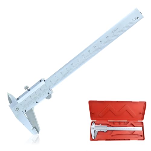 Hochpräziser Analoger Messschieber, Analoger Messschieber aus Edelstahl, Mechanischer Messschieber, 150-mm-Hochpräzisionsmessschieber, Messwerkzeuge für die Haushalts- und Bauindustrie von Elkuaie