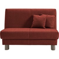 ell + ell Schlafsofa "Enny", Liegefläche Breite 120 oder 140 cm, Liegehöhe 40 cm, Füße alufarben von Ell + Ell