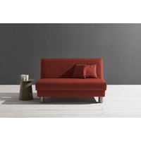 ell + ell Schlafsofa "Enny", Liegefläche Breite 120 oder 140 cm, Liegehöhe 45 cm, Füße alufarben von Ell + Ell