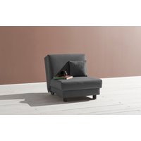 ell + ell Schlafsofa "Enny", Liegefläche Breite 80 cm, Liegehöhe 40 cm, Füße schwarz, Rückenlehne von Ell + Ell