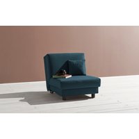 ell + ell Schlafsofa "Enny", Liegefläche Breite 80 cm, Liegehöhe 40 cm, Füße schwarz, Rückenlehne von Ell + Ell