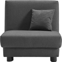 ell + ell Schlafsofa "Enny", Liegefläche Breite 80 cm, Liegehöhe 45 cm, Füße schwarz, Rückenlehne von Ell + Ell