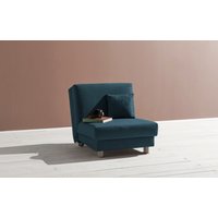 ell + ell Schlafsofa "Enny", Liegefläche Breite 80 cm, Liegehöhe 45 cm, Füße alufarben, Rückenlehne von Ell + Ell