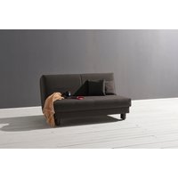 ell + ell Schlafsofa "Enny", Liegefläche Breite 155 cm, Liegehöhe 45 cm, Füße schwarz, Rückenlehne von Ell + Ell