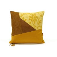 Leder Colorblock Kissen - Dekorativer Design Kissenbezug in Gelb Und Cognac 45x45 cm Handmade By Ellaosix Leder Colorblock Kissen - Dekorativer Design Kissenbezug in Gelb Und Cognac 45x45 cm Handmade By Ellaosix von EllaOsix