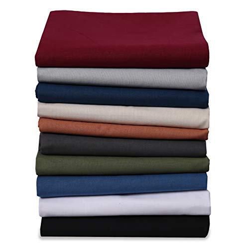 EllaTex Renforce Bettlaken Haustuch aus 100% Baumwolle ohne Gummizug, Farbe: Anthrazit-Grau, Größe: 220 x 260 cm von EllaTex