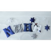 Buchstaben - Dekoration Des Kinderzimmers Genähte Mit Dem Namen Ihres Kindes Namensgirlande Stoffbuchstaben Buchstaben - Dekoration Des Kinderzimmers Genähte Mit Dem Namen Ihres Kindes Namensgirlande Stoffbuchstaben von Ellarien