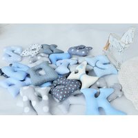 Genähte Buchstaben Mit Dem Namen Ihres Kindes - Namensgirlande Stoffbuchstaben, Kinderzimmerdeko, Girlande Genähte Buchstaben Mit Dem Namen Ihres Kindes - Namensgirlande Stoffbuchstaben, Kinderzimmerdeko, Girlande von Ellarien