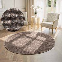 ELLE DECORATION Teppich "Prisma" rund 5 mm Höhe Glanz-Effekt, Karo Design, Kachel-Optik, Wohnzimmer, Schlafzimmer,Flur ELLE DECORATION Teppich "Prisma" rund 5 mm Höhe Glanz-Effekt, Karo Design, Kachel-Optik, Wohnzimmer, Schlafzimmer,Flur von Elle Decoration