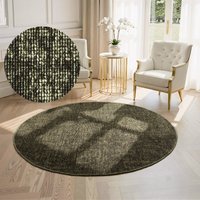 ELLE DECORATION Teppich "Prisma" rund 5 mm Höhe Glanz-Effekt, Karo Design, Kachel-Optik, Wohnzimmer, Schlafzimmer,Flur ELLE DECORATION Teppich "Prisma" rund 5 mm Höhe Glanz-Effekt, Karo Design, Kachel-Optik, Wohnzimmer, Schlafzimmer,Flur von Elle Decoration