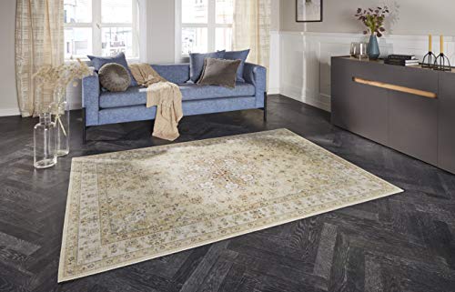 Elle Decoration Nain Orientalischer Teppich - Kurzflor Vintage-Look Orientalisch Ornamente-Muster Klassischer Orientteppich für Wohnzimmer Esszimmer Flur oder Schlafzimmer Goldgelb, 200x290cm Elle Decoration Nain Orientalischer Teppich - Kurzflor Vintage-Look Orientalisch Ornamente-Muster Klassischer Orientteppich für Wohnzimmer Esszimmer Flur oder Schlafzimmer Goldgelb, 200x290cm von ELLE