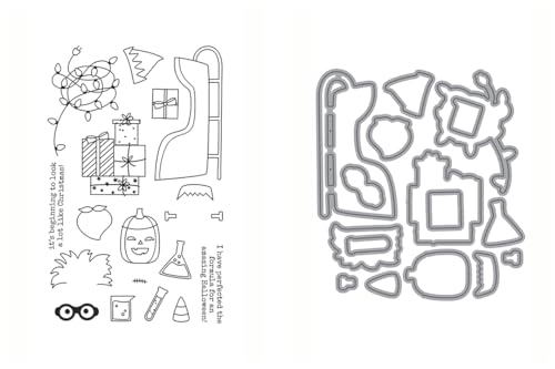 Ellen Hutson, Essentials by Ellen, Bear Ware Stempel- und Stanzformen-Set (passend zu allen Stempel-Sets im Inneren, separat erhältlich), Stempeln, Papierbasteln, Kartenherstellung, Scrapbooking, DIY von Ellen Hutson