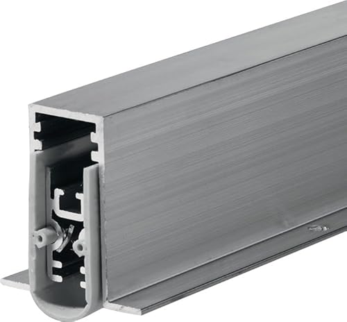 Türdichtung EllenMatic Soundproof Omega 1 stg.L.958mm B.15mm Alu.blk silber von Ellen