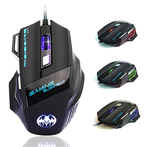 ELLENNE GM02 Professionelle Gaming-Maus, 6800 dpi, 7 Tasten, USB, LED, RGB von Ellenne