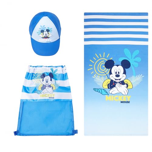 Ellepi Minnie und Micky Maus Set Strandtuch Hut Rucksack Disney (Micky) von Ellepi
