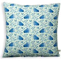 William Morris Swans Luxus Designer Blau Weiß Kissen Sofa Werfen Abdeckung von ElliMaeCushions