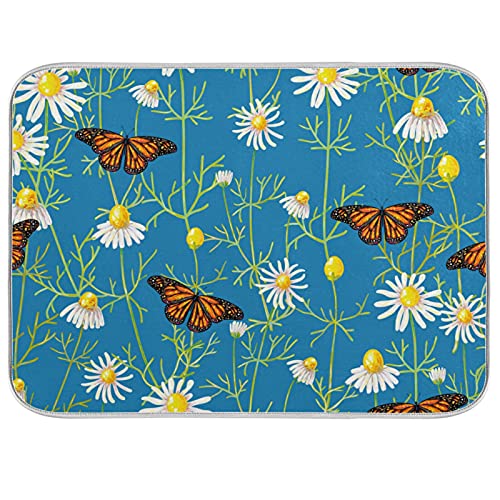 ElliTarr Daisy Floral Abtropfmatte für Küchentheke, Mikrofaser, saugfähige Abtropfmatte, kleine Küchen-Abtropfmatte, hitzebeständige Abtropfmatte für Theke, 40,6 x 45,7 cm ElliTarr Daisy Floral Abtropfmatte für Küchentheke, Mikrofaser, saugfähige Abtropfmatte, kleine Küchen-Abtropfmatte, hitzebeständige Abtropfmatte für Theke, 40,6 x 45,7 cm von ElliTarr