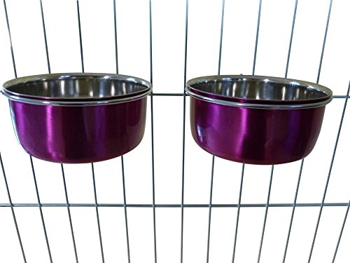 Ellie-Bo 1 Paar Hundenäpfe für Kisten/Käfige, klein, 0,6 Liter, Pink Ellie-Bo 1 Paar Hundenäpfe für Kisten/Käfige, klein, 0,6 Liter, Pink von Ellie-Bo
