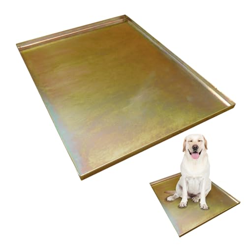 Ellie-Bo Ersatz-Tablett für Hundekäfig, Metall, 61 cm, goldfarben von Ellie-Bo