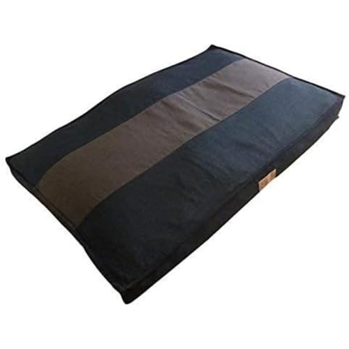 Ellie-Bo Hundebett, gestreift, 122 cm, Größe XXL, Schwarz/Braun von Ellie-Bo