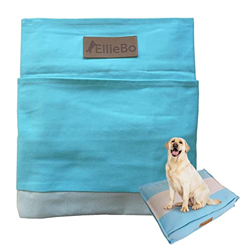 Ellie-Bo Jumbo Ersatz gestreift Hundebett, 152,4 cm, Blau/Grau von Ellie-Bo