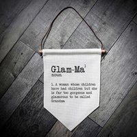 Glam-Ma Wörterbuch Wimpelflagge - Muttertagsgeschenk Für Oma Geschenk von EllieBeanPrints