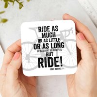 Radfahren Getränke Untersetzer - Aber Fahrt Eddy Merckx Hergestellt in Großbritannien Fahrrad Geschenk Rennrad Berühmter Radfahrer von EllieBeanPrints