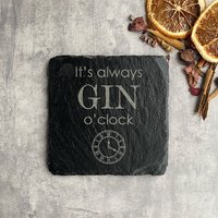 Gin Untersetzer | Gravierte Themen Geschenk Bar Lustige Schiefer Untersetzer von EllieandHart