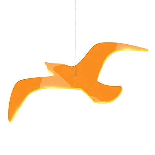 Lichtzauber Vogel "Wing", 11 cm, orange, gebogen von Elliot
