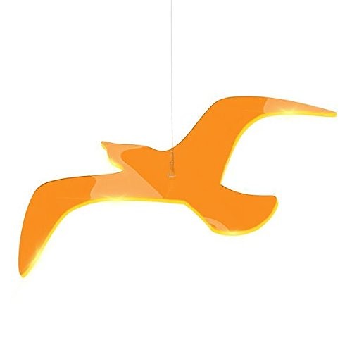 Lichtzauber Vogel "Wing", 18 cm, orange, gebogen von Elliot